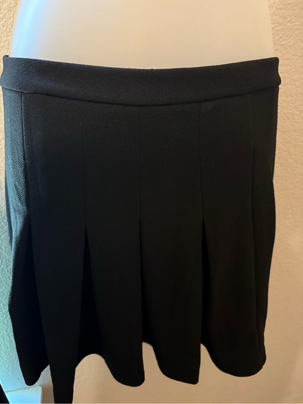 Classic Black Pleated Women's Skirt